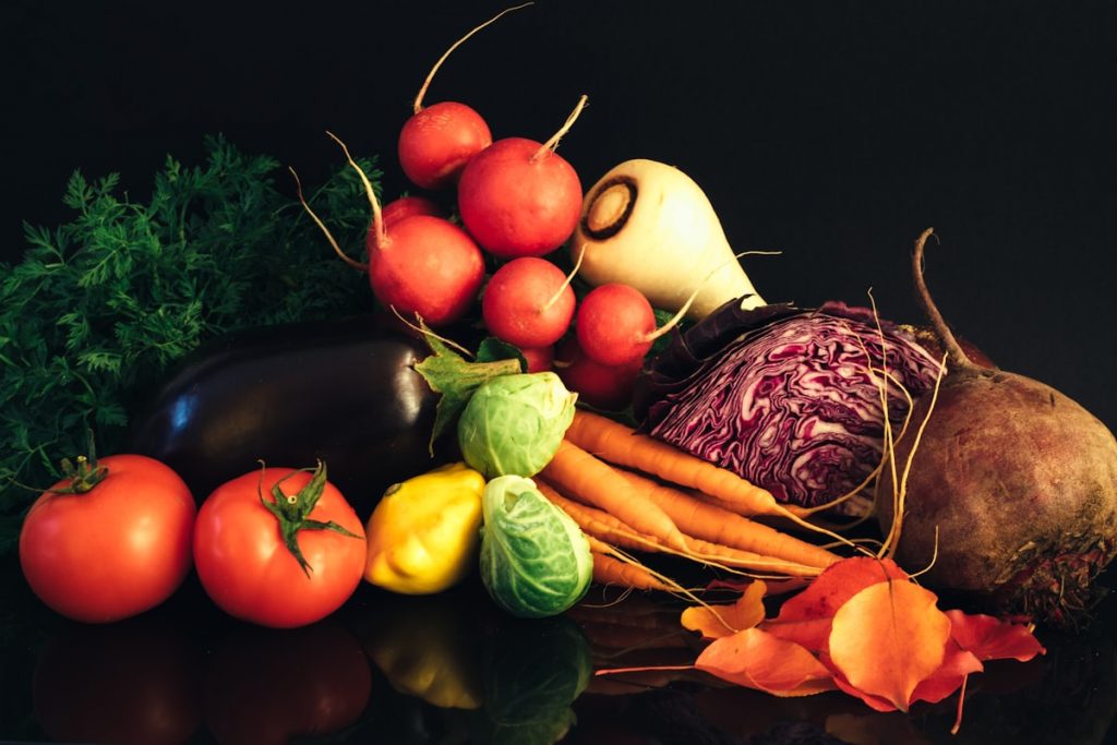 Assortiment de legumes frais varies